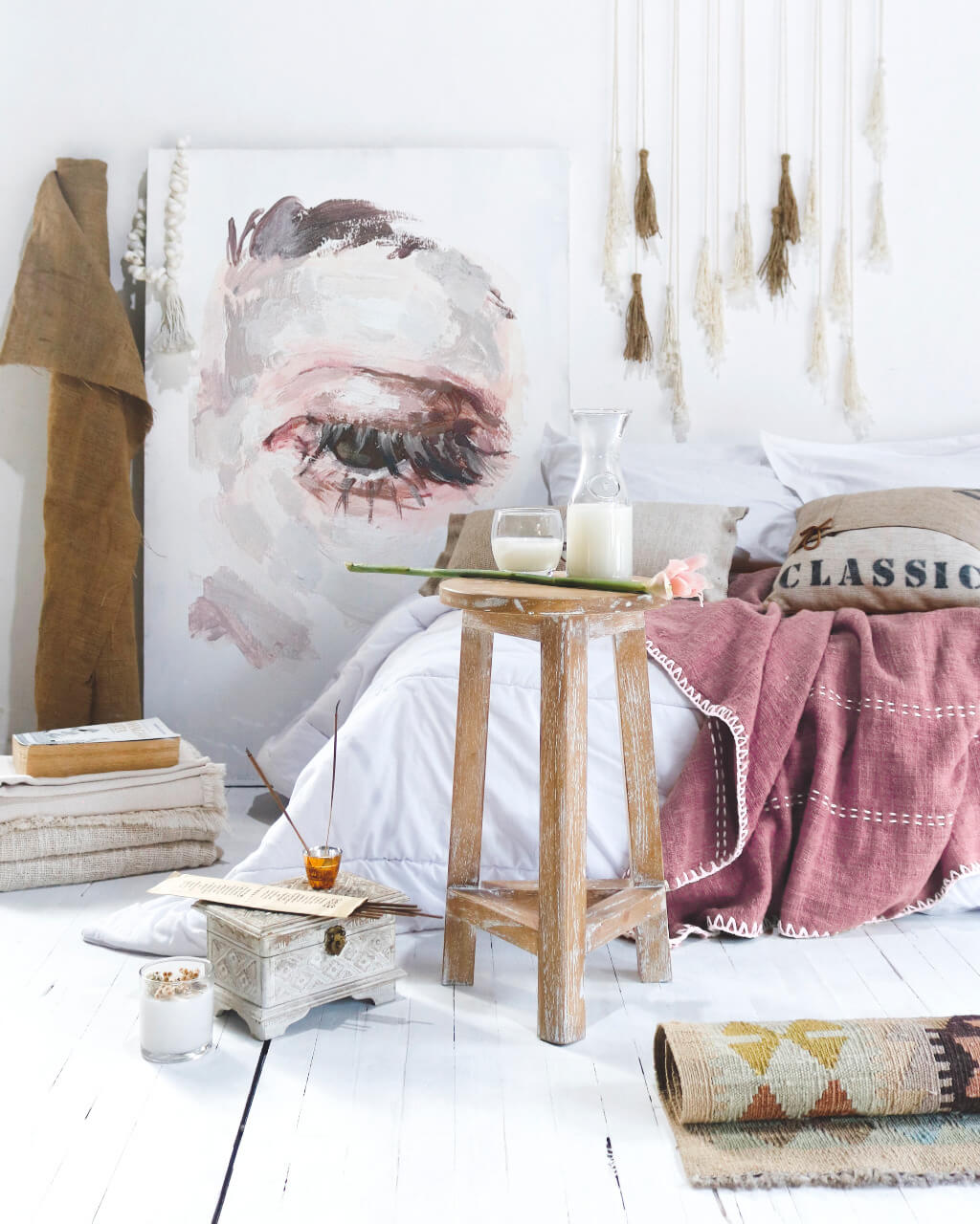 Bali Furniture – Raymond Round Stool – The Raymond Round Stool offers a calm, c