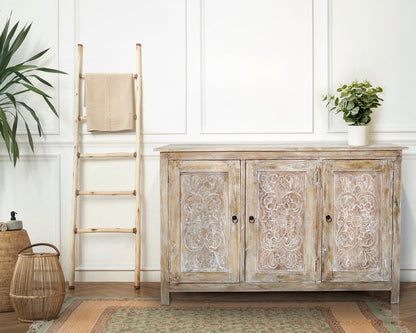 Solid wood buffet Sentani – boho furniture handcrafted in Bali by BaliSouk