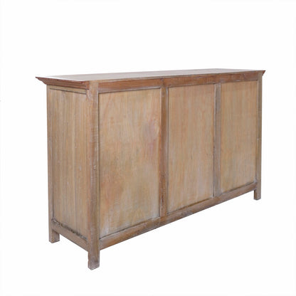 Solid wood buffet Sentani – boho furniture, handwoven and handmade in Bali