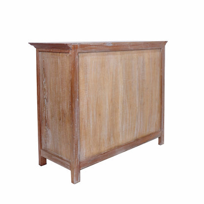 Solid wood buffet Sentani – boho furniture, handwoven and handmade in Bali