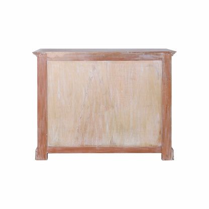 Solid wood bookcase Sentani – boho furniture, handwoven and handmade in Bali