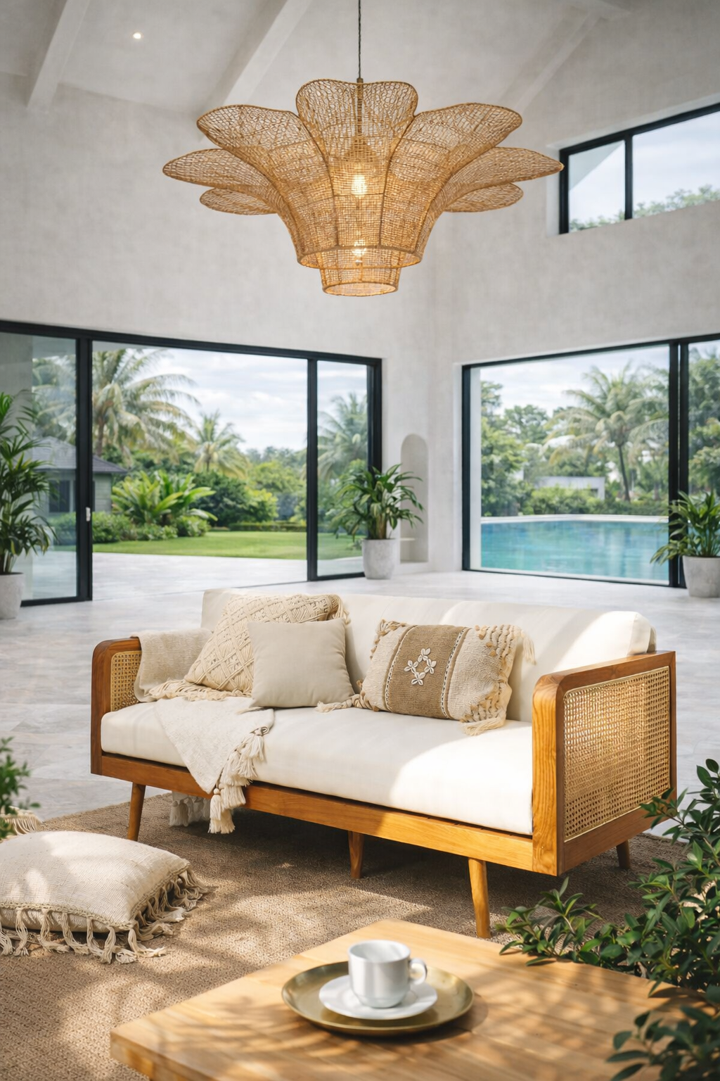 Vicenza Sofa Including White Cushion Seat