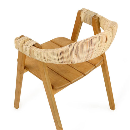 Bali Furniture – Rimini Armchair With Wooden Slat And Without Cushion