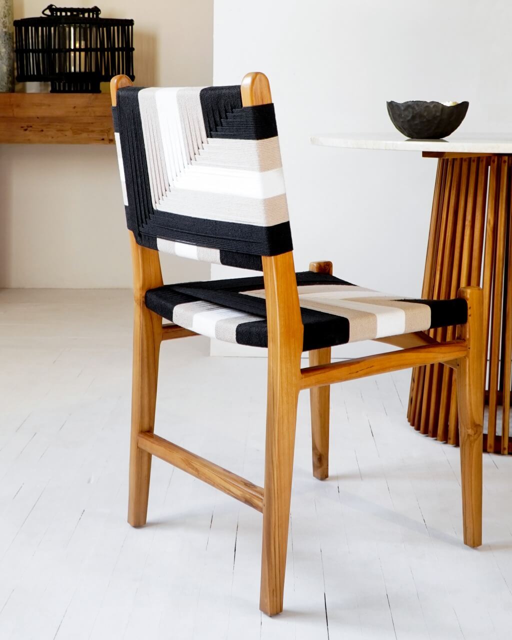 Katjia Rope Dining Chair Without Cushion 2