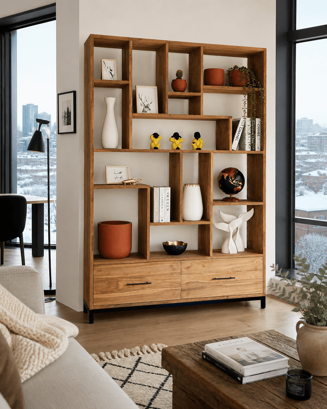 Andrea Bookshelf 2 Drawers