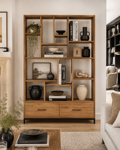 Andrea Bookshelf 2 Drawers