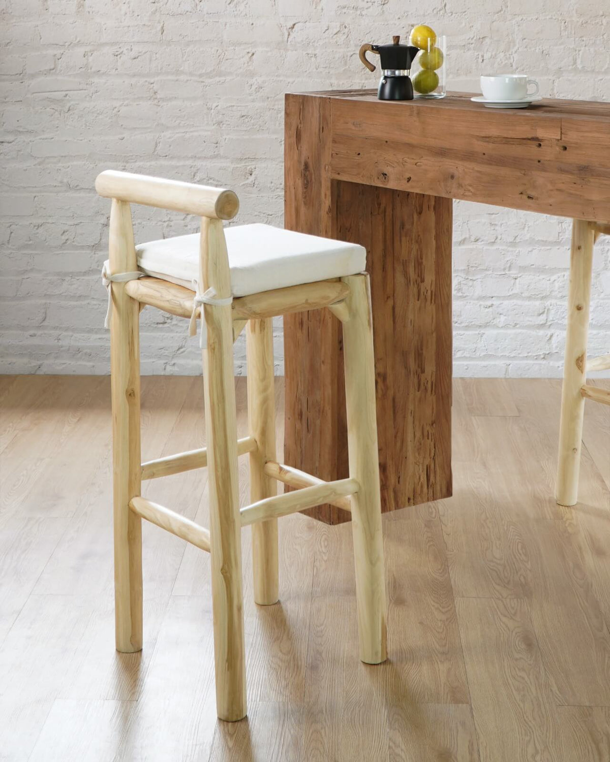 Agnes Bar Chair With Cushion – Set of 2