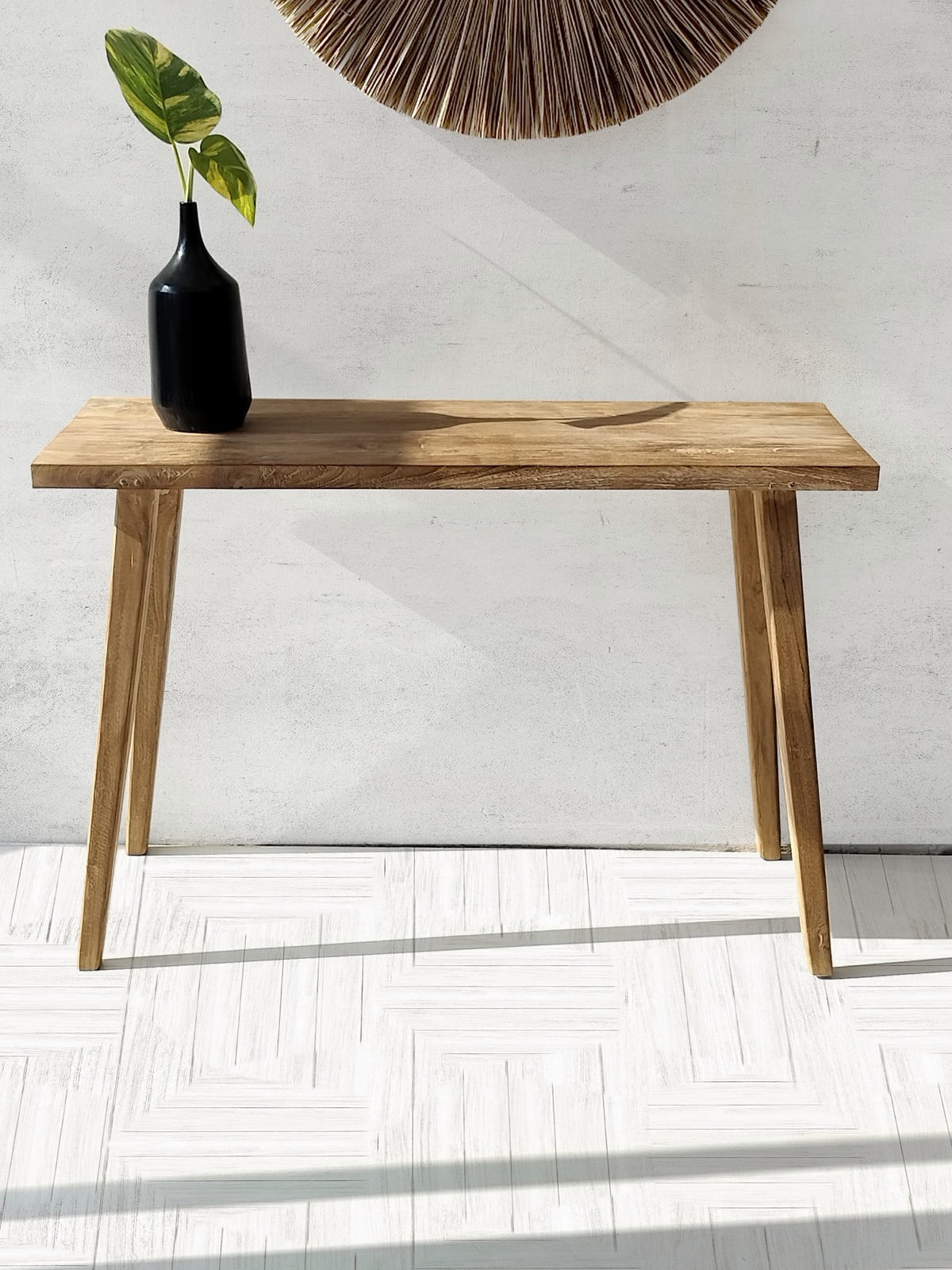 Ronald console table in natural materials – handmade boho furniture from Bali
