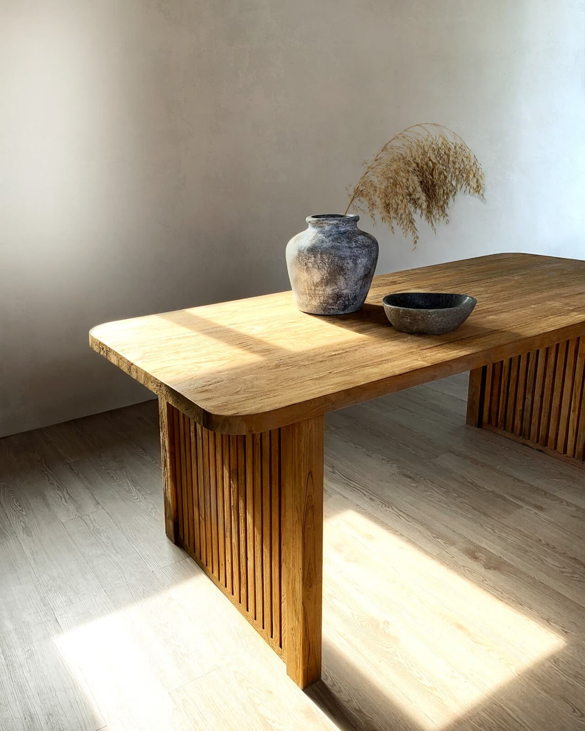 Bontang Dining Table With Top Solid