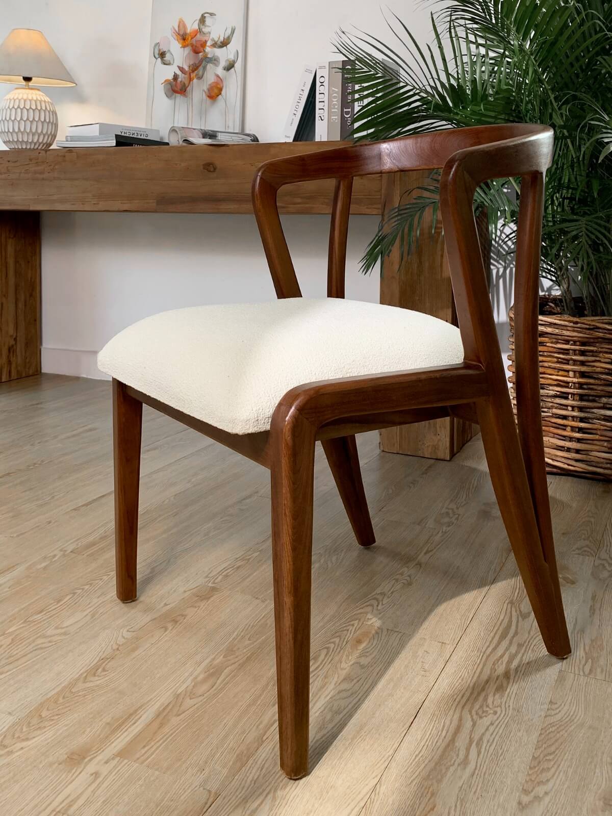 Bordeaux Dining Chair With Upholstery Cushion Seat – Set of 2