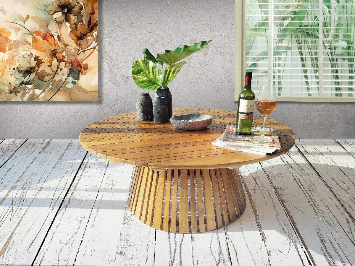 Cannes table in natural materials – handmade boho furniture from Bali