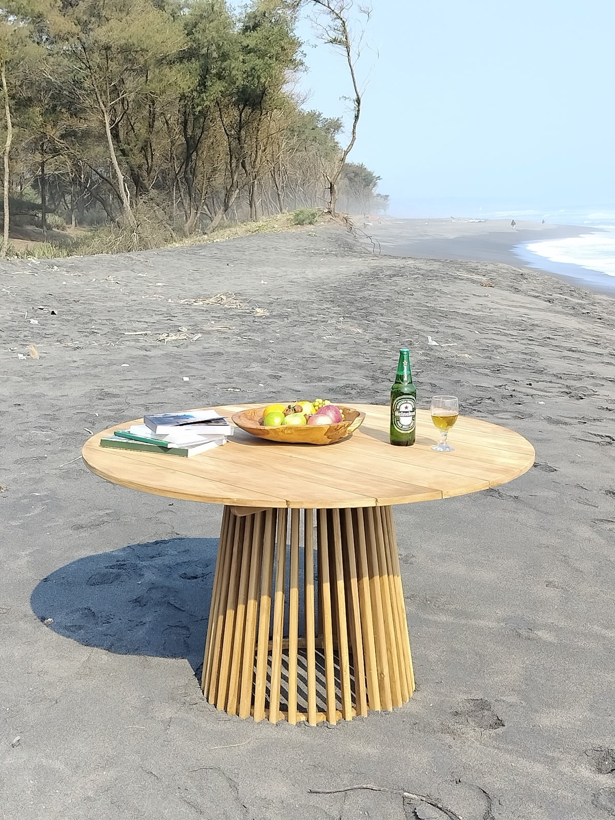 Handmade teak table – the Maria, boho furniture made in Bali