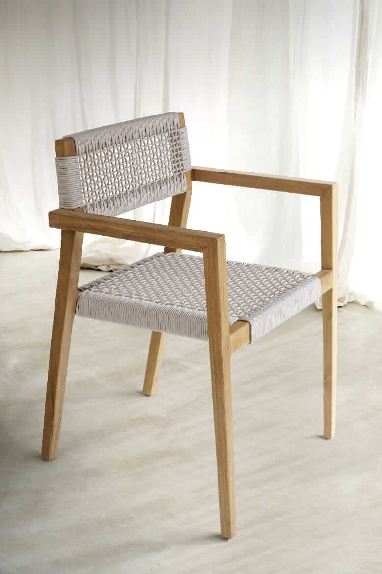 Charlotte Armchair Without Cushion White – Set of 2