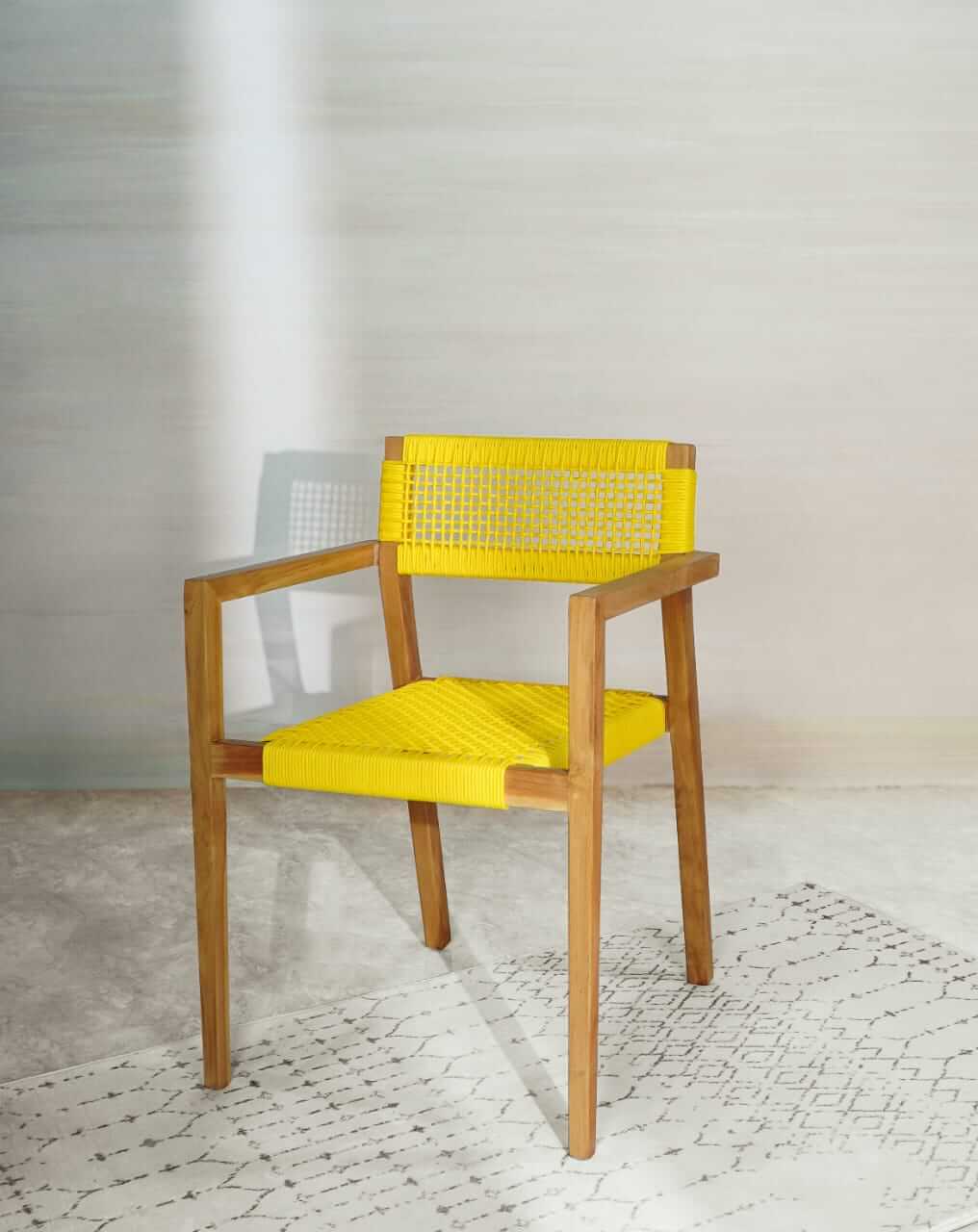 Charlotte Armchair Without Cushion Yellow – Set of 2