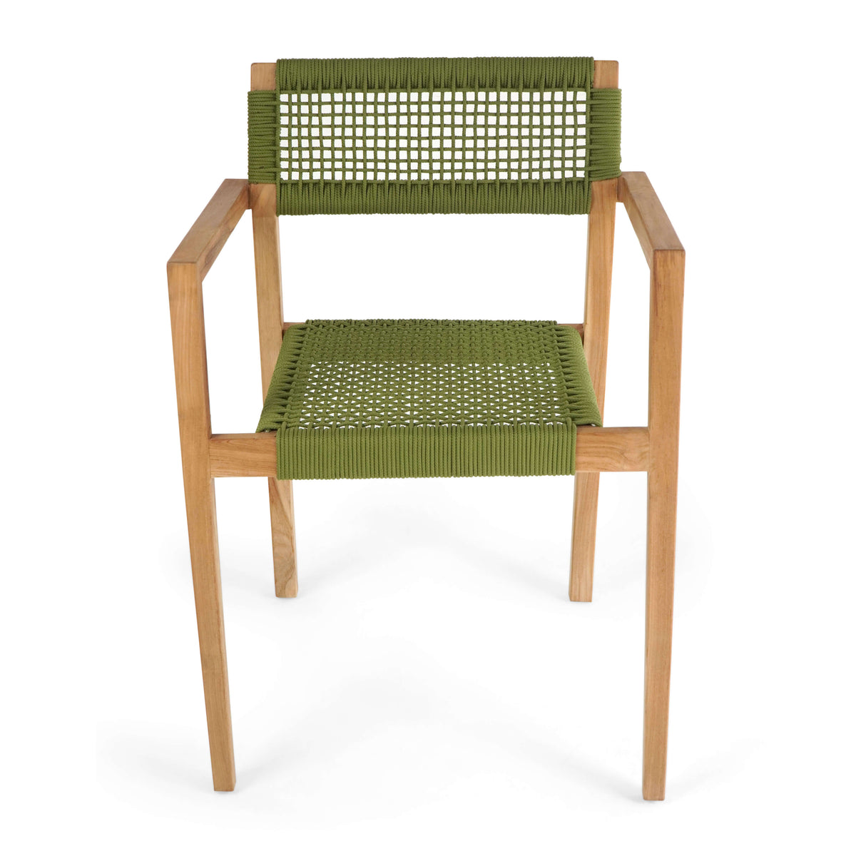 Charlotte Armchair Without Cushion Green – Set of 2