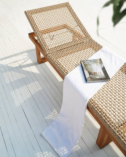 Teak sun lounger – Paris, natural natural materials in boho style