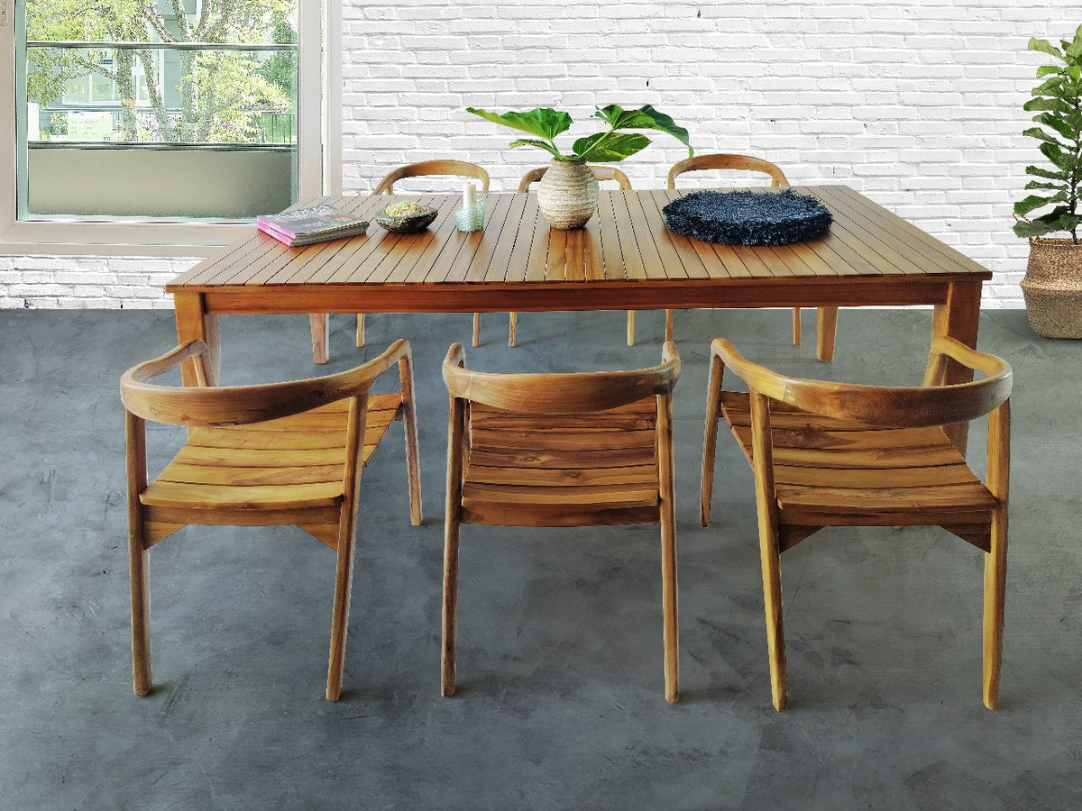 Kinito Dining Table With Slats