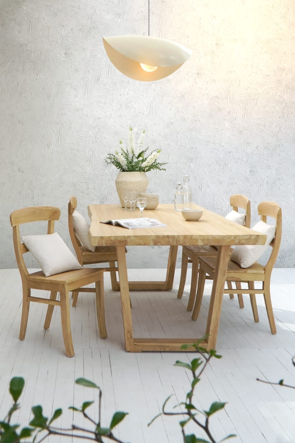 Handmade teak table – the Country, boho furniture made in Bali
