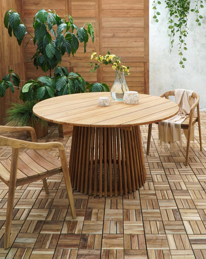 Handcrafted teak table – Maria, boho furniture from BaliSouk