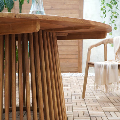 Teak table Maria – handmade in Bali, boho style
