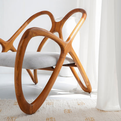 Handcrafted teak lounge chair – Dallas, boho furniture from BaliSouk