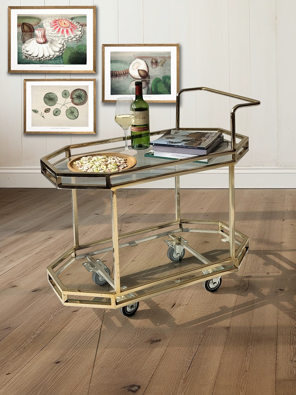 Handmade stainless steel decorative piece – the Delta Trolly, boho decor made in Bali