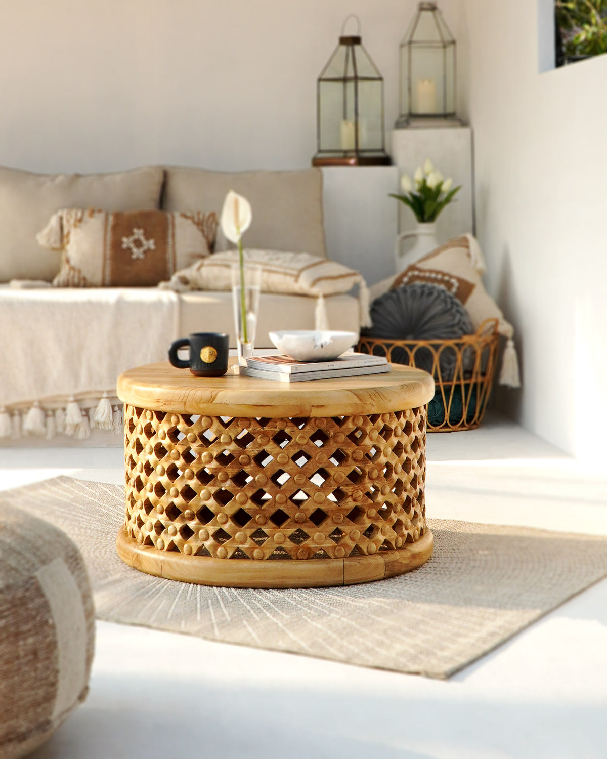 Mahameru coffee table by BaliSouk – boho furniture made in Bali