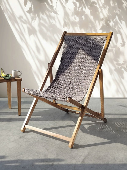 Handmade teak lazy chair – the Aurora, boho furniture made in Bali