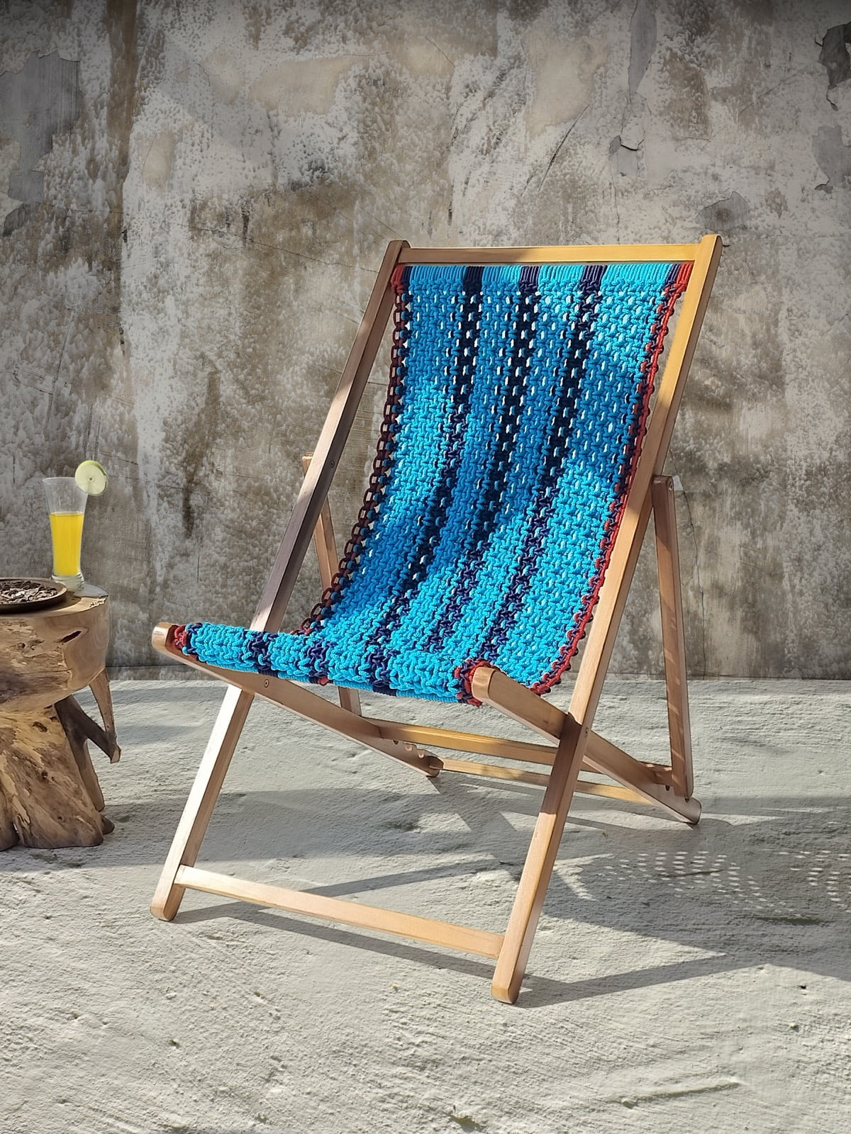 Aurora lazy chair in natural materials – boho furniture by BaliSouk
