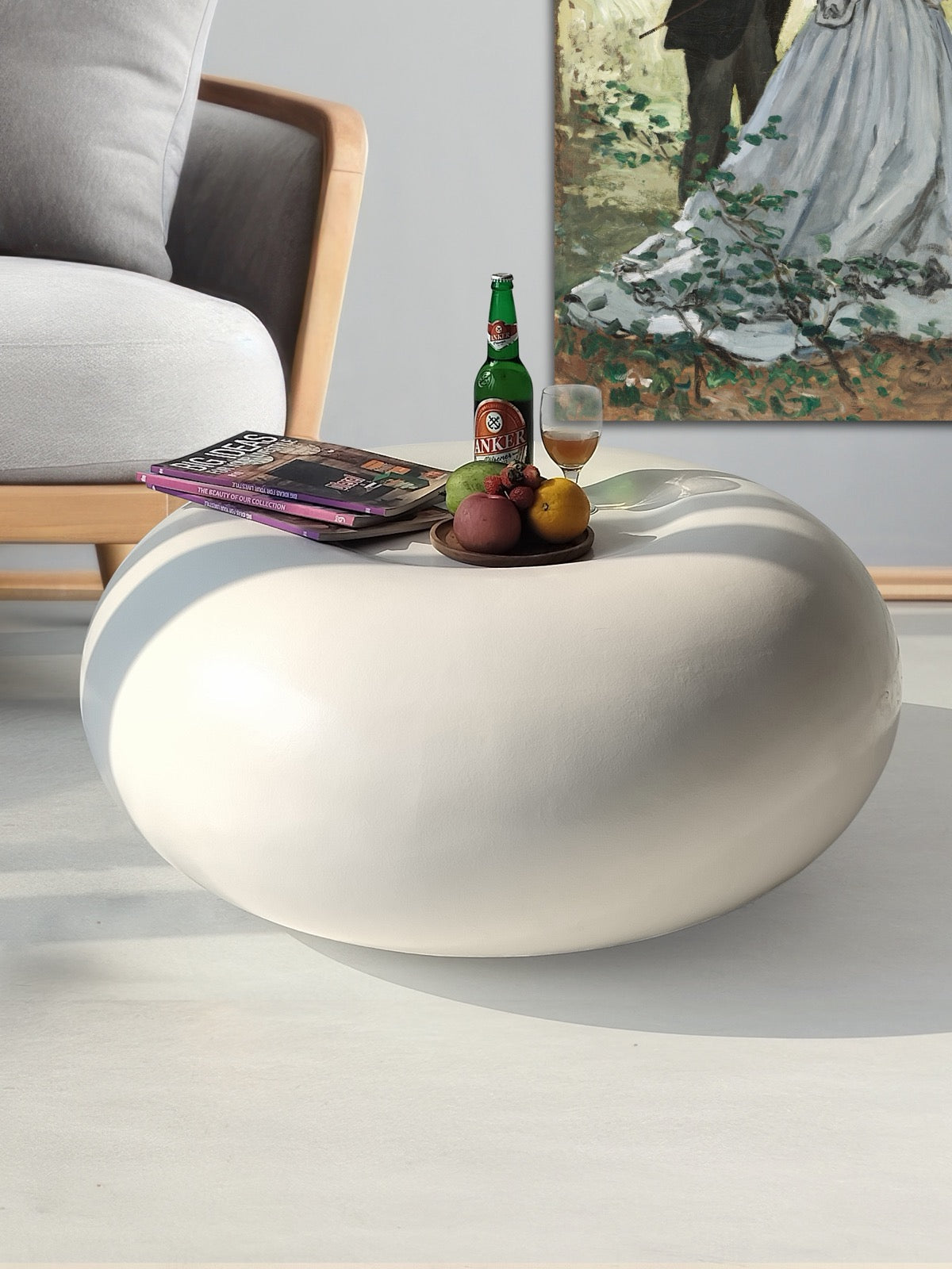 Glass table Clinton – boho furniture handcrafted in Bali by BaliSouk