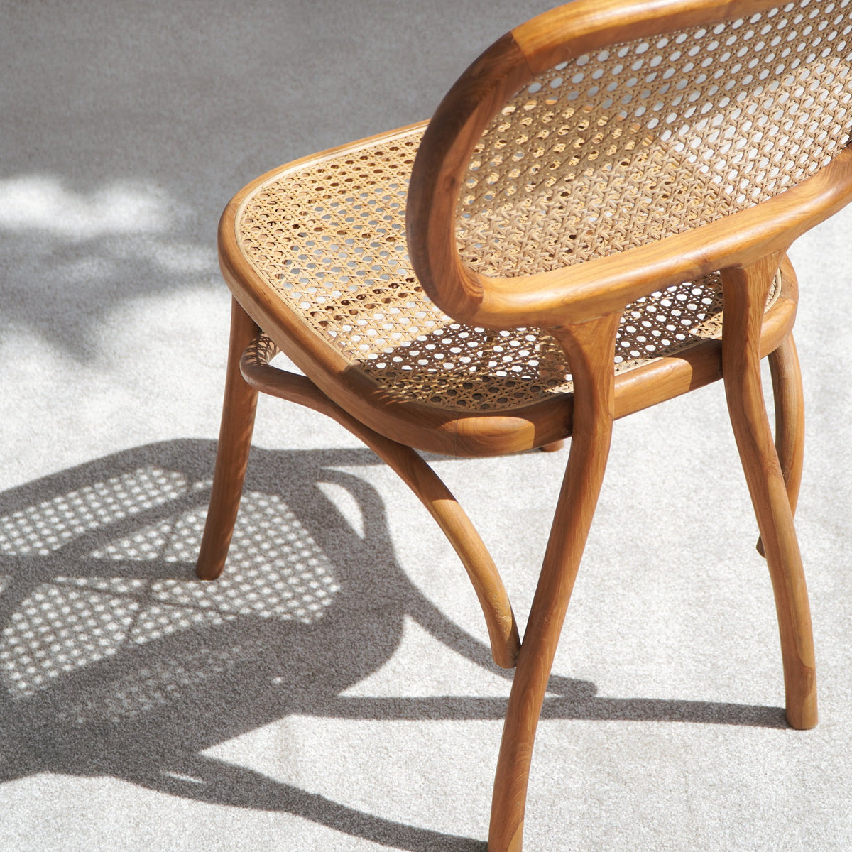 Teak dining chair – Fazio, natural natural materials in boho style