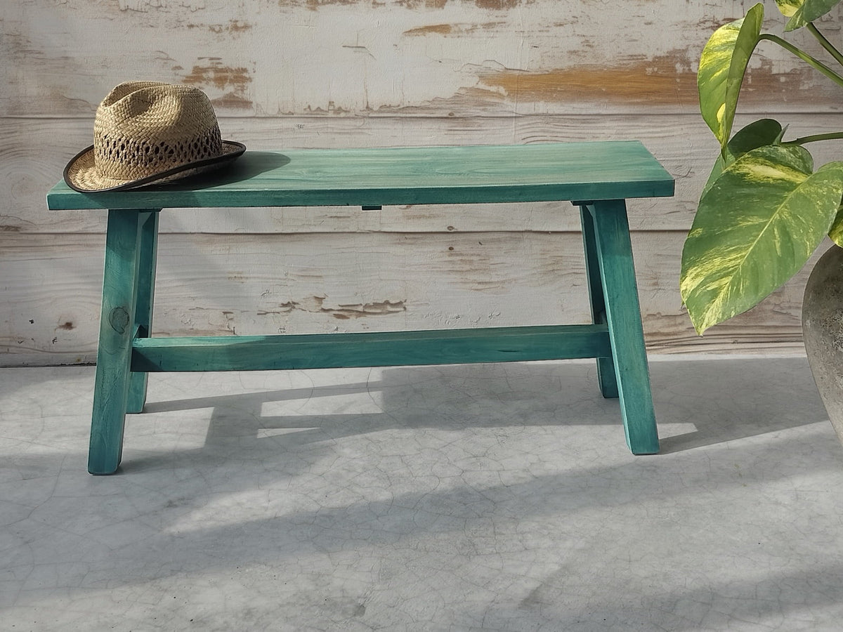 Mahogany bench – Ranch – boho furniture handmade in Bali by BaliSouk