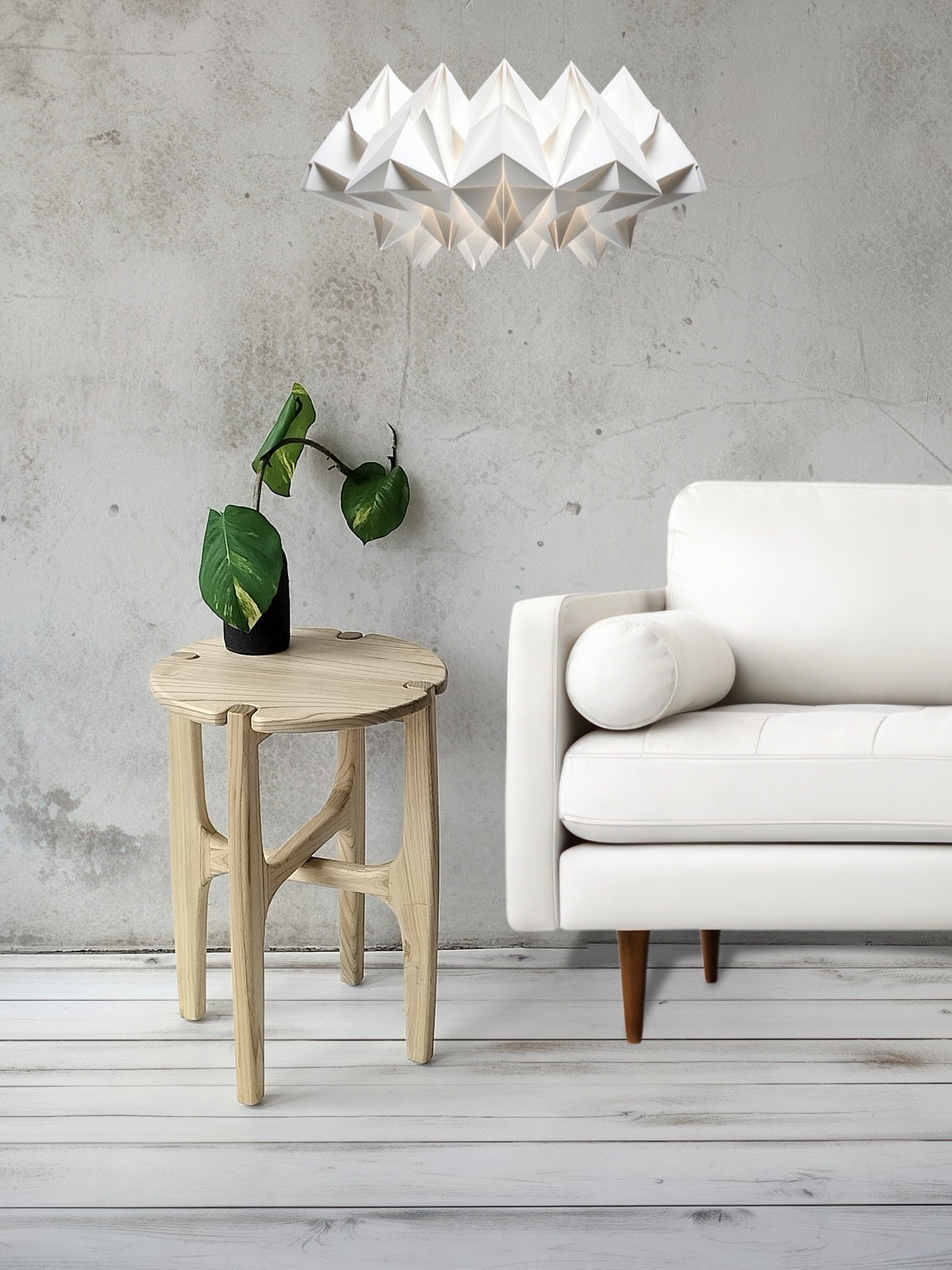 Sungkai wood side table – Nelson – boho furniture handmade in Bali by BaliSouk