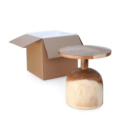 Bernard – natural materials side table, boho furniture from Bali