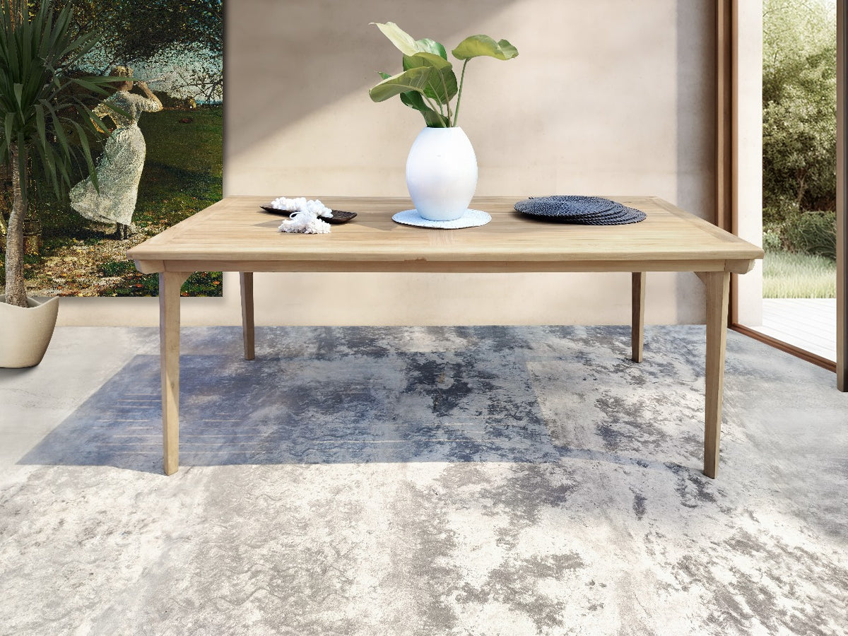 Handmade teak dining table – the Pasadena, boho furniture made in Bali