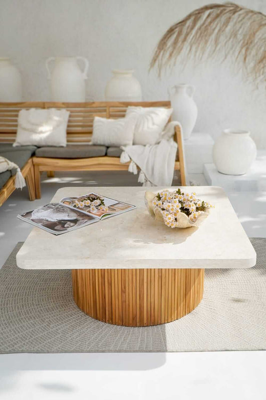 Kentana Coffee Table With Marble Top