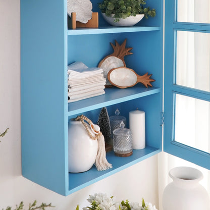 Mahogany cupboard – Milton, natural natural materials in boho style