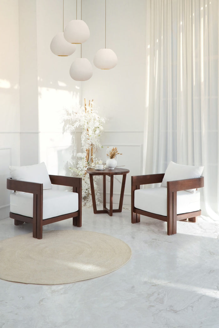 Bali Furniture – Nagoya Living Set Of Three With White Cushion Set