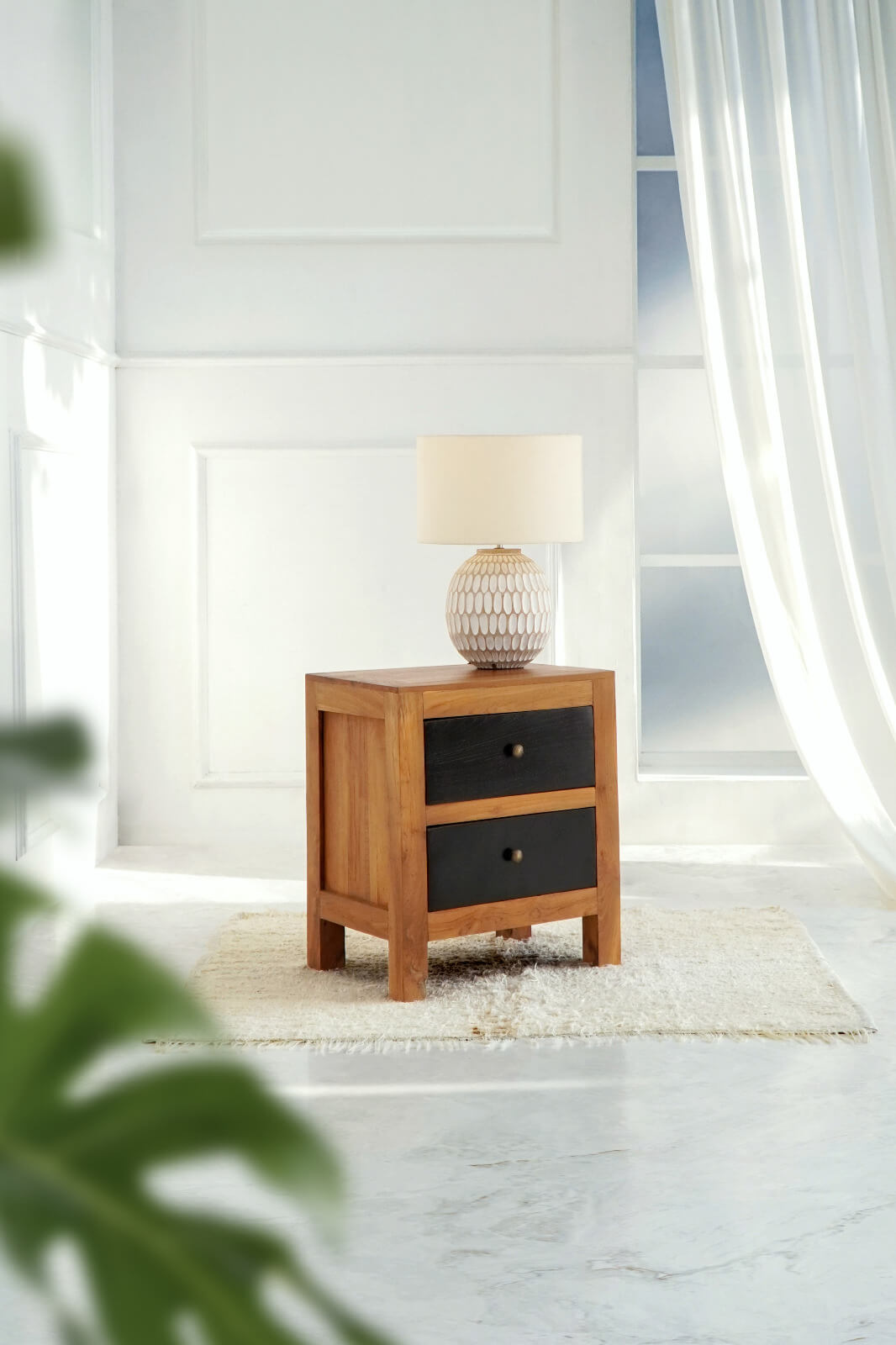 Hagen Side Table With Two Drawers 