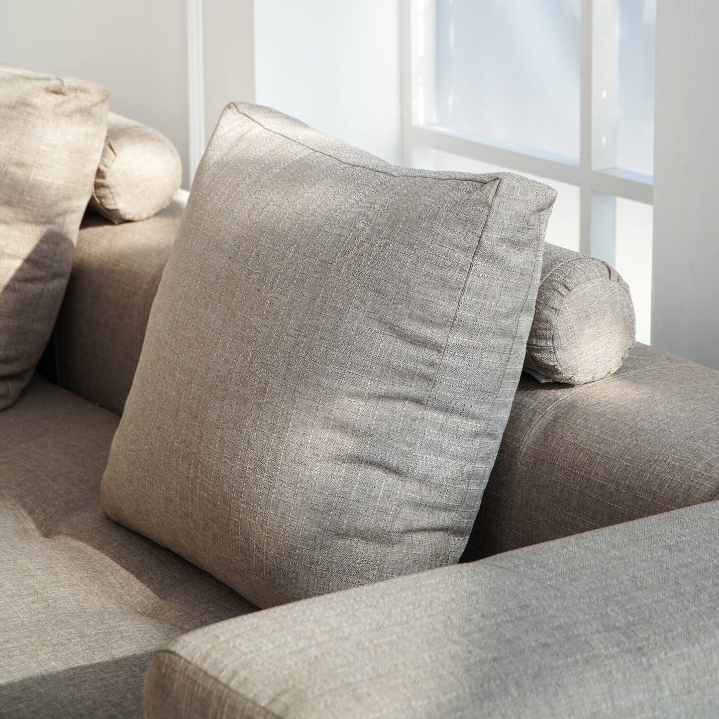 Emilie Sofa With Stool Without Coffee Table