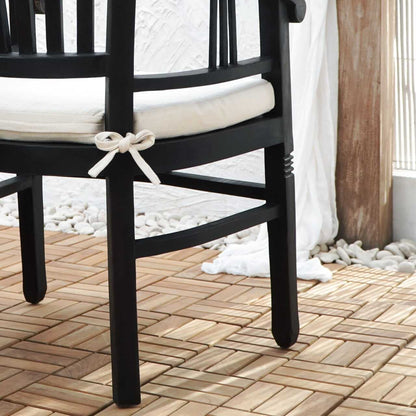 Batavia Chair With White Cushion Seat