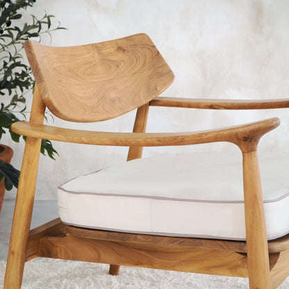 Teak chair Curacao – boho furniture, handwoven and handmade in Bali