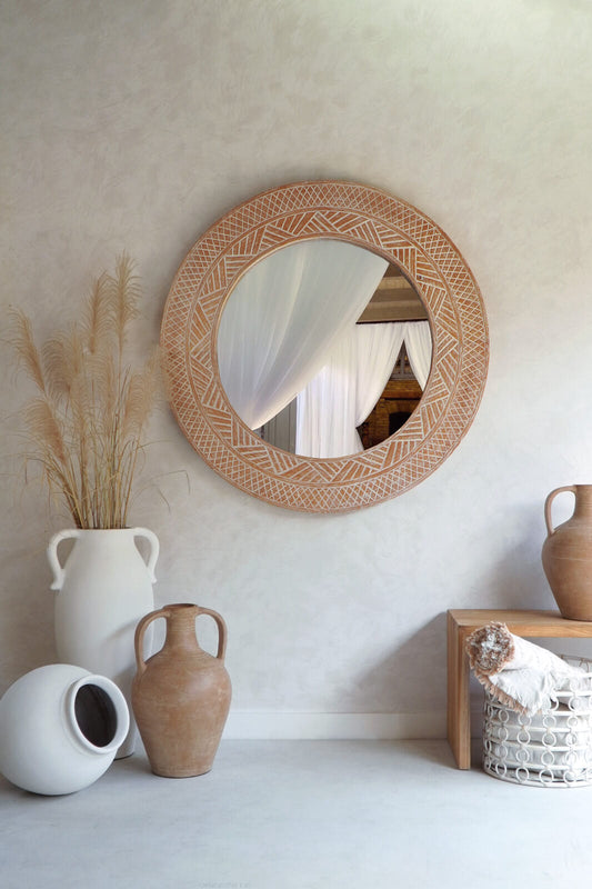 Bali Furniture – Dhoho Round Mirror - Large – The Dhoho Round Mirror - Large introduce