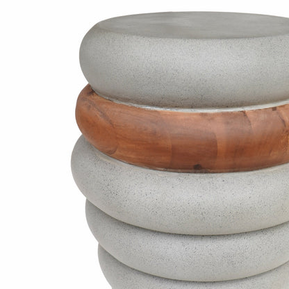 Thomi End side table, boho furniture handmade by Balinese artisans