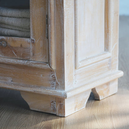 Mahogany cabinet Sevilla – boho furniture, handwoven and handmade in Bali