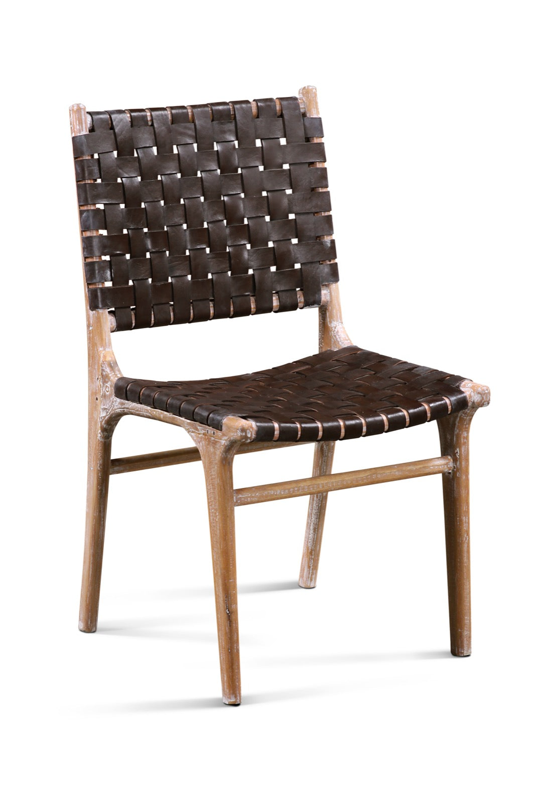 Katjia Dining Chair Brown Leather