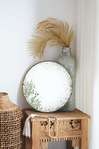 George Round Antique Mirror - Small