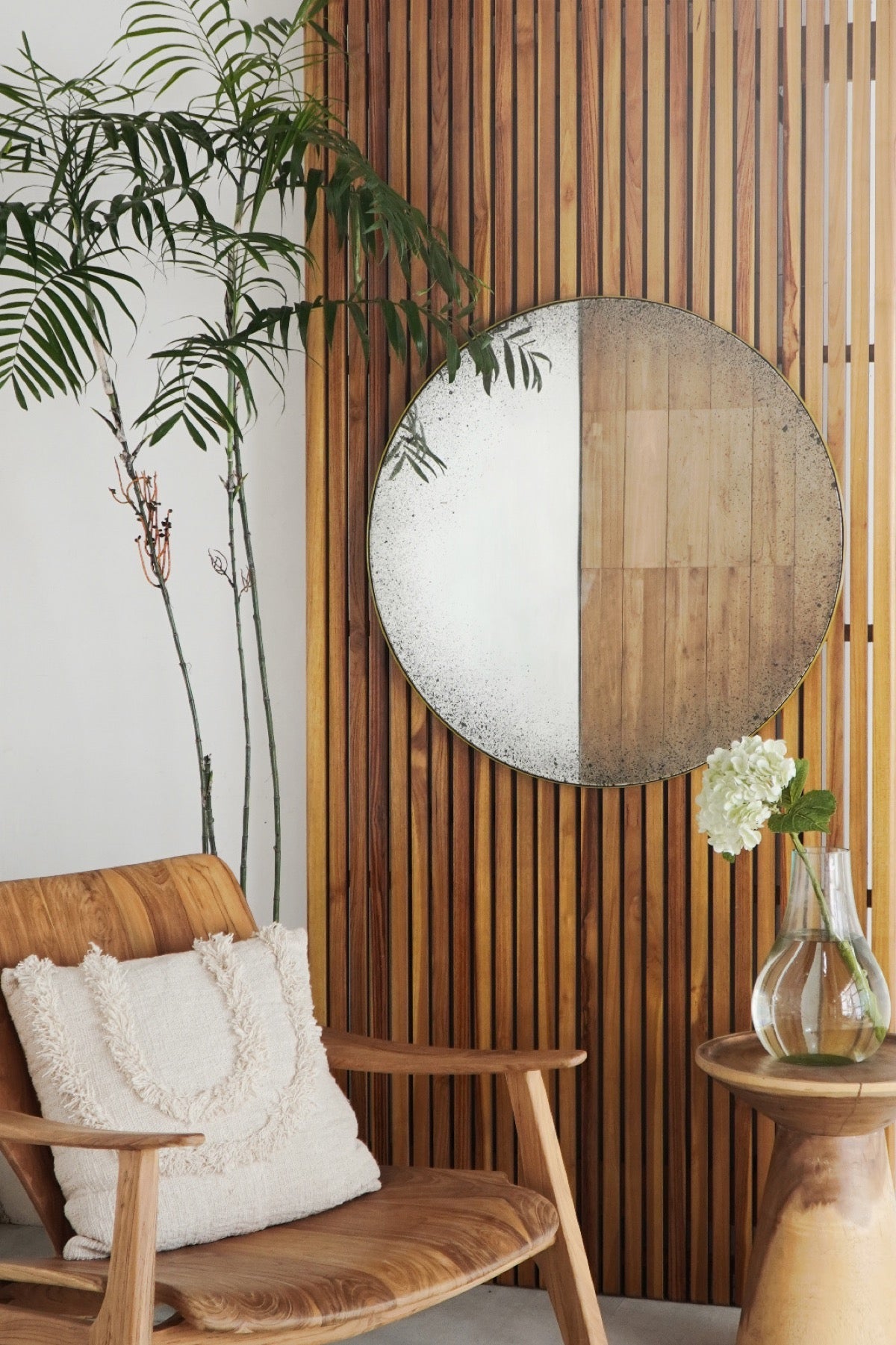 George Round Antique Mirror - Large