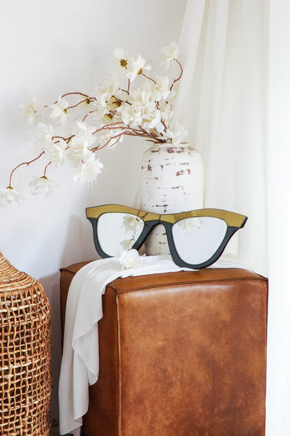 Glass decorative piece – Glasses – boho decor handmade in Bali by BaliSouk