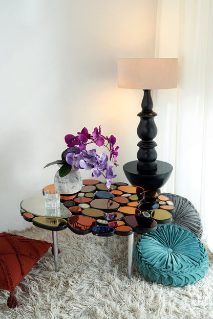 Carimba coffee table in natural materials – handmade boho furniture from Bali